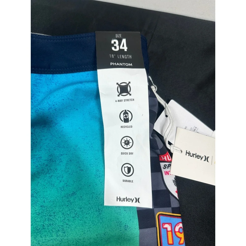 Hurley Phantom Men's Board Shorts Size 30 Eco NASCAR Finish‎ Line